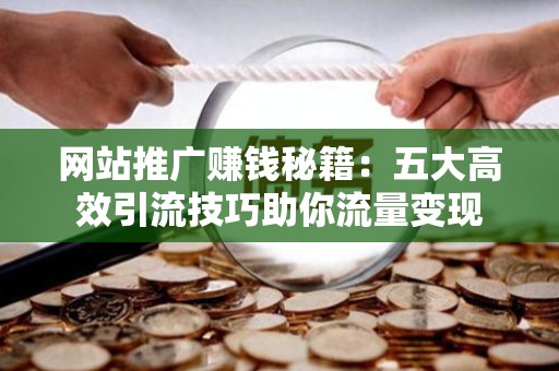 网站推广赚钱秘籍:五大高效引流技巧助你流量变现 网站推广赚钱秘籍:五大高效引流技巧助你流量变现