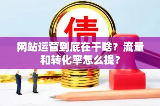 网站运营到底在干啥?流量和转化率怎么提? 网站运营到底在干啥?流量和转化率怎么提?